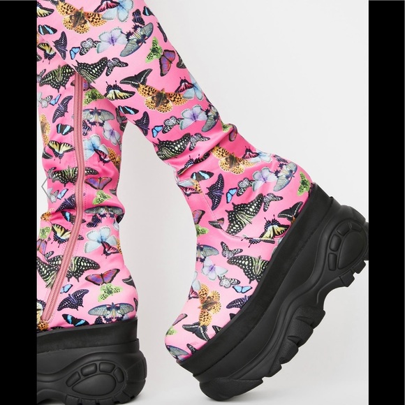 Dolls Kill Club Exx Lovebug Thigh High Boots - Picture 2 of 7